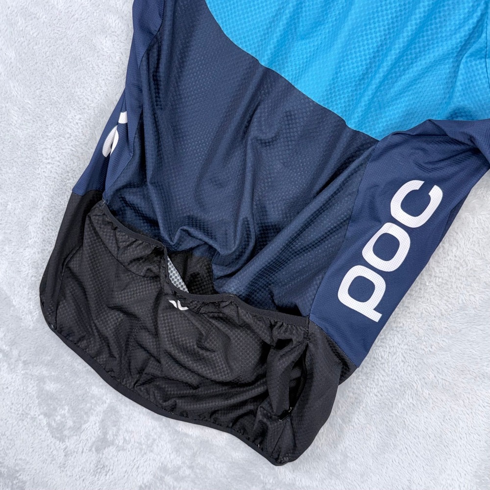 POC Essential Road Cycling Jersey Mens Large Blue Black Short Sleeve Full Zip - Picture 4 of 10